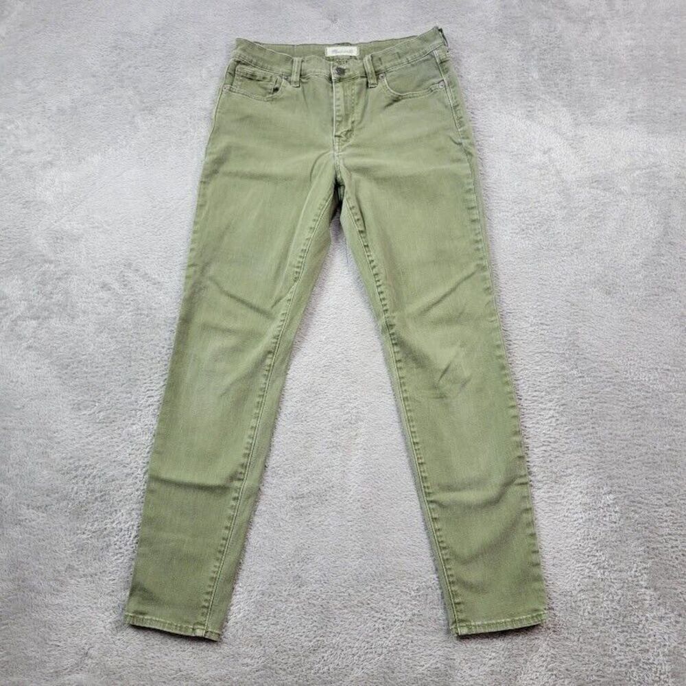 Madewell Women's Skinny Jeans in Olive Green